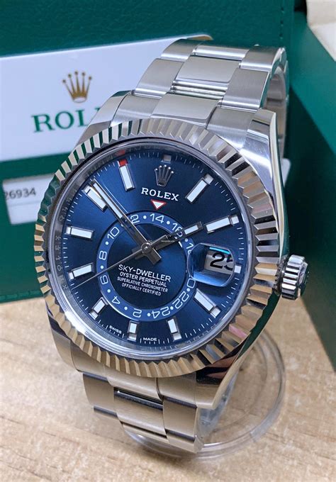 blue rolex sky dweller hard to get|Rolex Sky-Dweller price used.